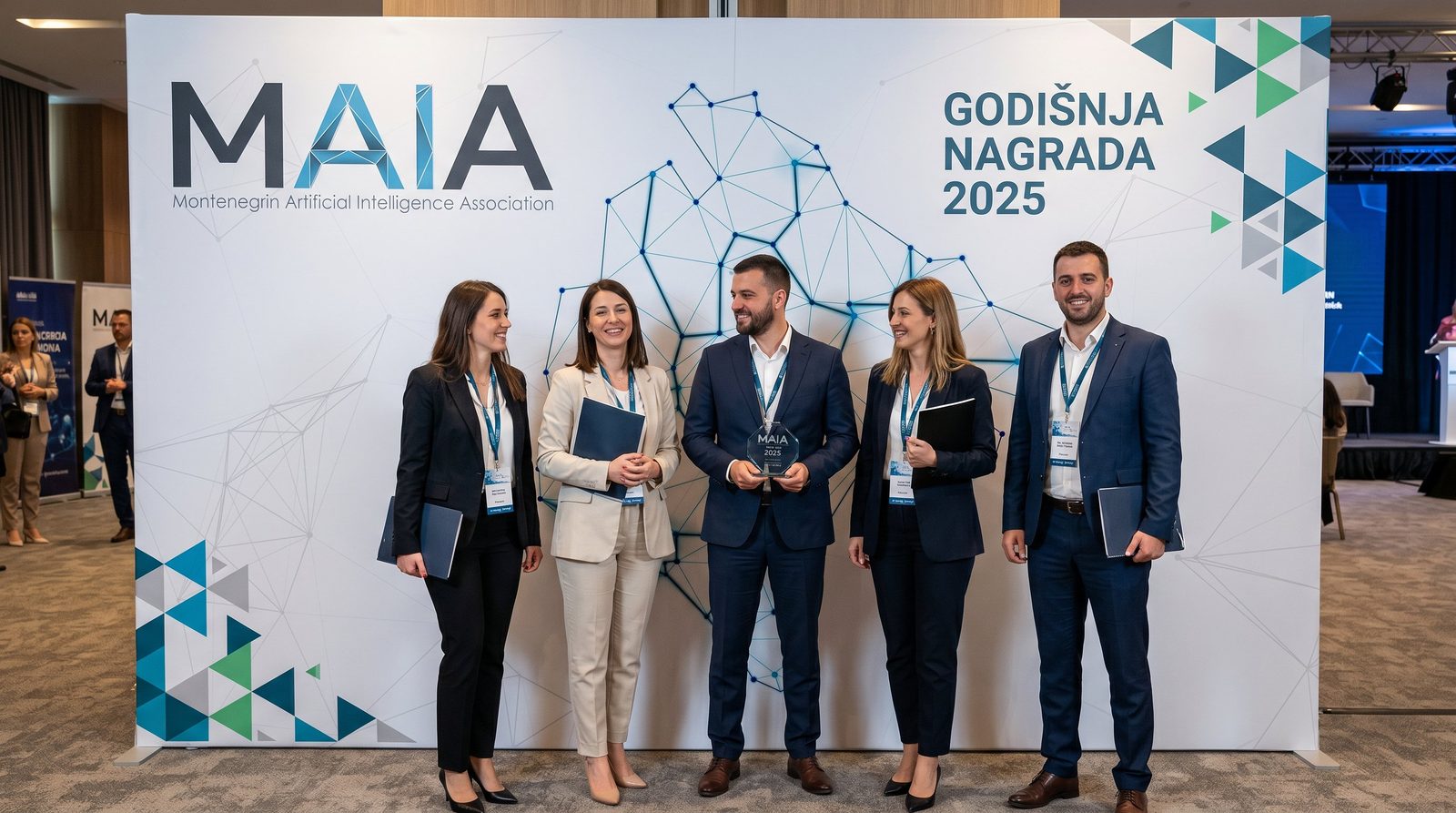 MAIA association stand at a Montenegro tech event